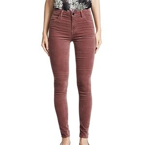 NWT J Brand Velvet High Rise Skinny Pants